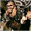 Star Wars : Episode IV - Un nouvel espoir (La Guerre des étoiles) : photo George Lucas, Harrison Ford, Peter Mayhew