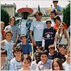 Nos jours heureux : photo Arthur Mazet, Eric Toledano, Jean-Paul Rouve, Joséphine de Meaux, Lannick Gautry