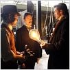 Le Prestige : photo Andy Serkis, Christopher Nolan, David Bowie, Hugh Jackman