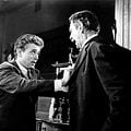 A l'est d'Eden : photo Elia Kazan, James Dean, Raymond Massey