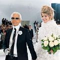 La doublure : photo Alice Taglioni, Francis Veber, Karl Lagerfeld