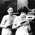 Comédiennes : photo Adolphe Menjou, Marie Prevost