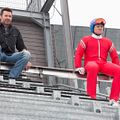 Eddie The Eagle : Photo Hugh Jackman, Taron Egerton