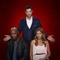 Photo D.B. Woodside, Tom Ellis, Tricia Helfer