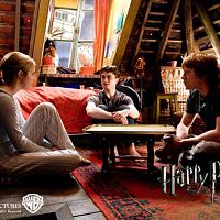 Harry Potter et le Prince de sang mêlé : Photo Daniel Radcliffe, Emma Watson, J.K. Rowling, Rupert Grint