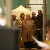 Musée haut, musée bas : photo Chantal Neuwirth, Gérard Jugnot, Isabelle Carré, Jean-Michel Ribes, Laurent Gamelon