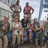 Expendables 3 : Photo Dolph Lundgren, Jason Statham, Patrick Hughes (II), Randy Couture, Sylvester Stallone