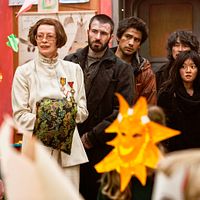 Snowpiercer, Le Transperceneige : Photo Chris Evans, Ko Asung, Luke Pasqualino, Song Kang-ho, Tilda Swinton