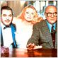 Intervista : photo Anita Ekberg, Federico Fellini, Marcello Mastroianni