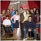 Glee : photo Amber Riley, Chris Colfer, Cory Monteith, Dianna Agron, Jane Lynch