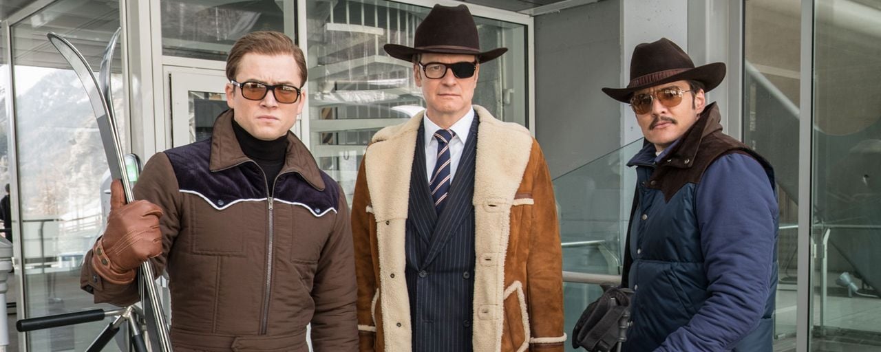Kingsman 2 : héros et méchante en ordre de marche sur l'affiche du Cercle d'Or