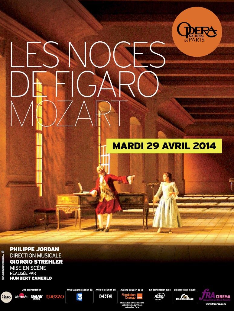Les Noces De Figaro Opéra De Paris LES NOCES DE FIGARO (OPERA DE PARIS) (2014) au Ciné Movida - Cholet