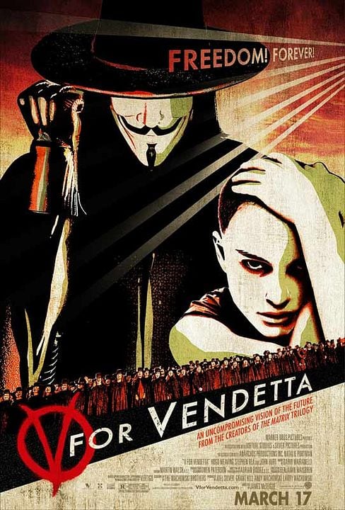 V pour Vendetta : Affiche Hugo Weaving, James McTeigue