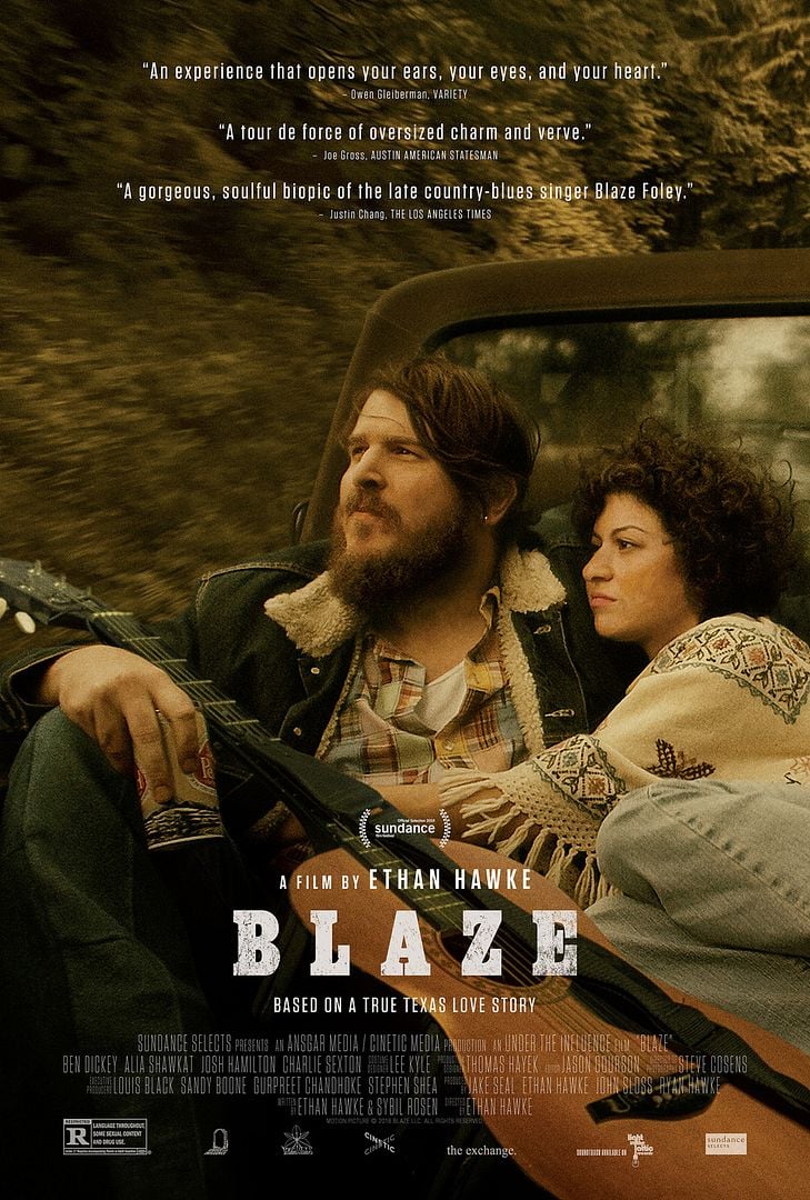 Poster for Ethan Hawke's Blaze movie