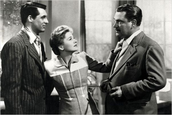 Soupçons : photo Alfred Hitchcock, Cary Grant, Joan Fontaine, Nigel Bruce
