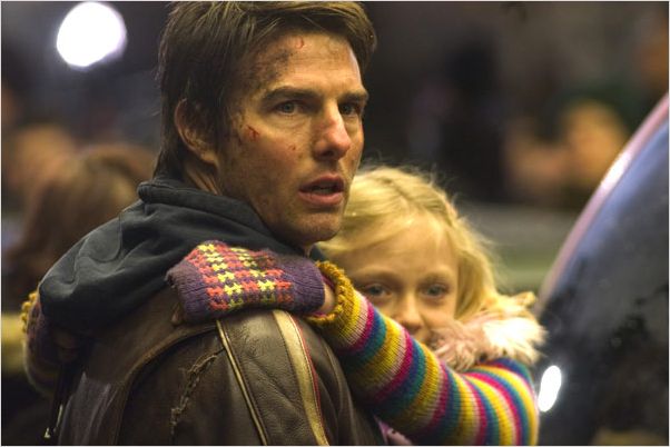 La Guerre des Mondes : Photo Dakota Fanning, Steven Spielberg, Tom Cruise