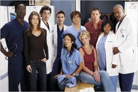 Grey's Anatomy : photo Chandra Wilson, Ellen Pompeo, Isaiah Washington, James Pickens Jr., Justin Chambers