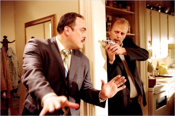 16 Blocs : Photo Bruce Willis, David Zayas, Richard Donner