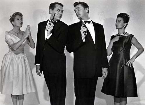 Ailleurs l'herbe est plus verte : photo Cary Grant, Deborah Kerr, Jean Simmons, Robert Mitchum, Stanley Donen