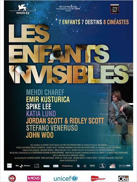 Les Enfants invisibles : affiche Emir Kusturica, John Woo, Jordan Scott, Katia Lund, Mehdi Charef