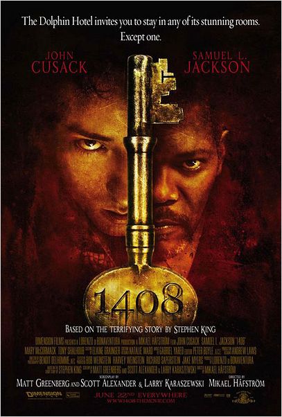 Chambre 1408 : affiche John Cusack, Mikael Hafstrom, Samuel L. Jackson
