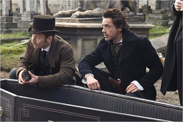 Sherlock Holmes : Photo Guy Ritchie, Jude Law, Robert Downey Jr.