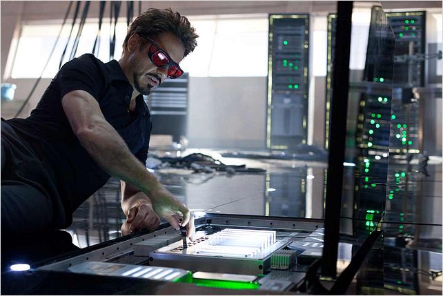 Iron Man 2 : Photo Jon Favreau, Robert Downey Jr.