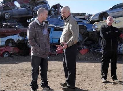 Photo Aaron Paul, Bryan Cranston, Jonathan Banks