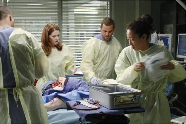 Photo Justin Chambers, Sandra Oh, Sarah Drew