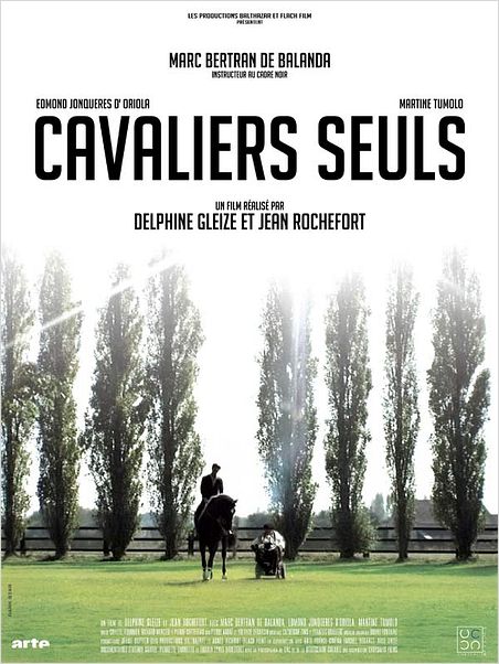 Cavaliers seuls : affiche Delphine Gleize, Jean Rochefort