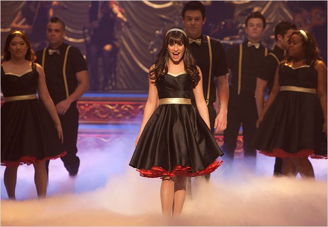 Photo Amber Riley, Chris Colfer, Cory Monteith, Jenna Ushkowitz, Lea Michele