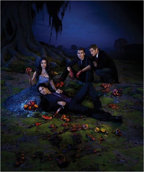 Photo Ian Somerhalder, Joseph Morgan, Nina Dobrev, Paul Wesley