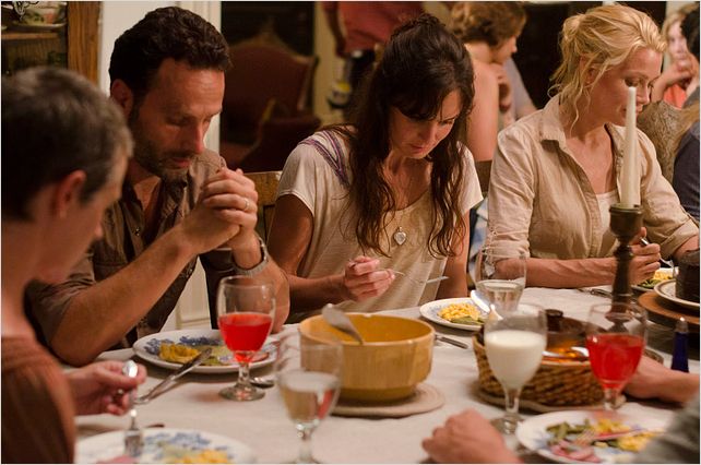 Photo Andrew Lincoln, Laurie Holden, Sarah Wayne Callies