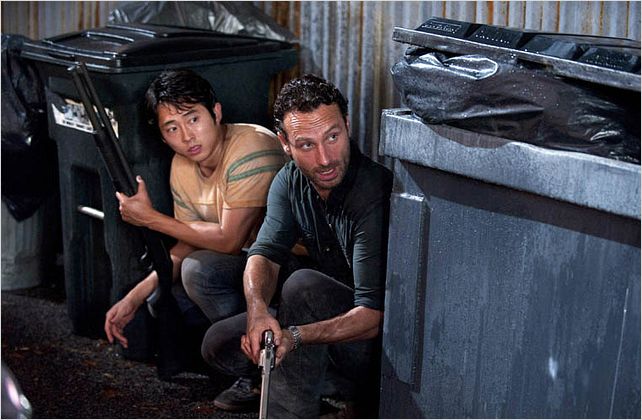 Photo Andrew Lincoln, Steven Yeun