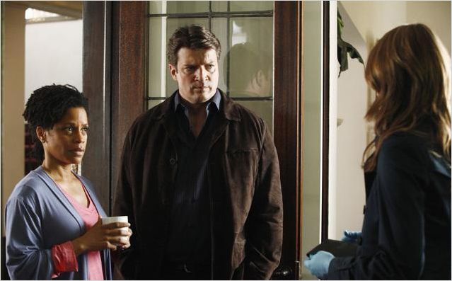 Castle : photo Judith Scott, Nathan Fillion, Stana Katic