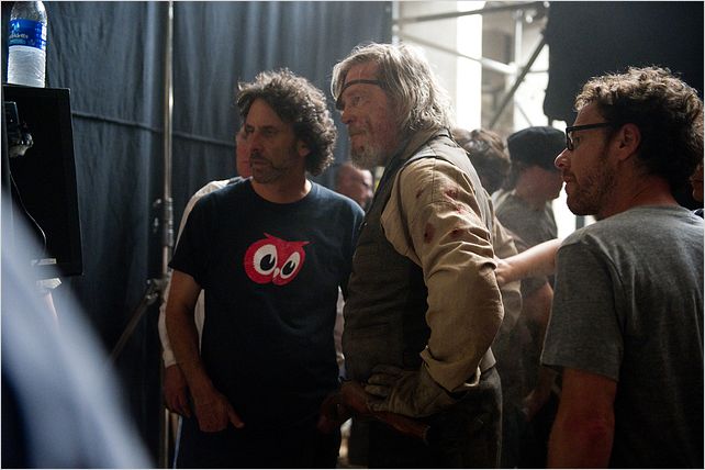 True Grit : photo Ethan Coen, Jeff Bridges, Joel Coen