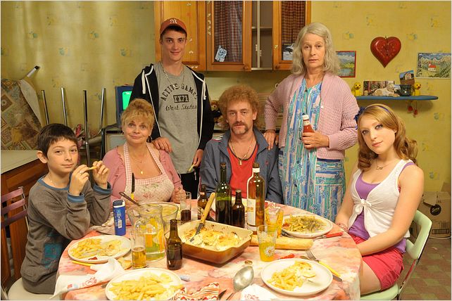 Les Tuche : photo Claire Nadeau, Isabelle Nanty, Jean-Paul Rouve, Olivier Baroux, Pierre Lottin