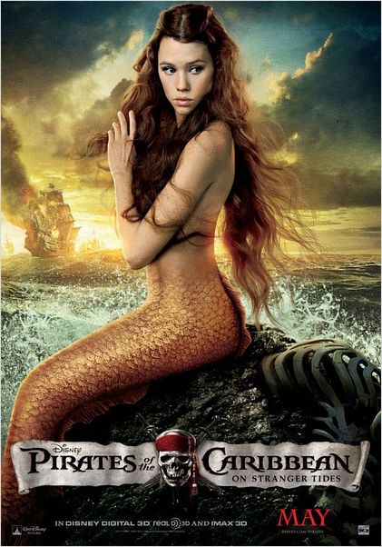 Pirates des Caraïbes : la Fontaine de Jouvence : affiche Astrid Berges-Frisbey, Rob Marshall