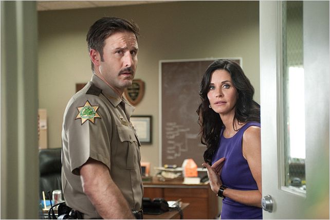 Scream 4 : photo Courteney Cox, David Arquette, Wes Craven