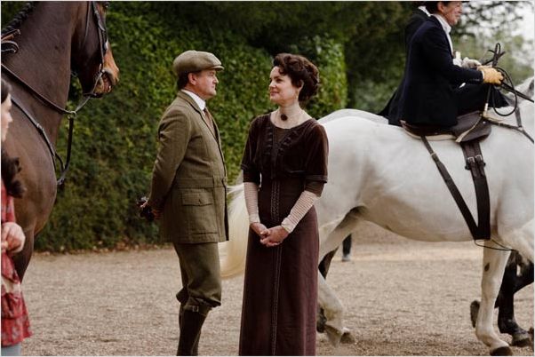 Downton Abbey : photo Elizabeth McGovern, Hugh Bonneville