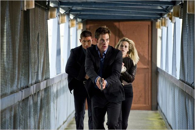 Target : Photo Chris Pine, McG, Reese Witherspoon, Tom Hardy