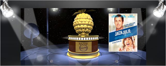 Razzie Awards 2012 : palmarès record pour "Jack et Julie" !