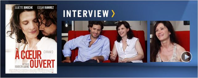 "A coeur ouvert" : Juliette Binoche, Edgar Ramirez et Marion Laine au micro ! [VIDEO]