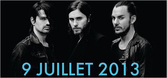 Jared Leto au Grand Palais avec "30 Seconds to Mars" !
