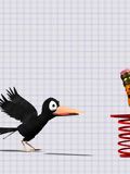 poster de Le corbeau noir et le crayon rouge