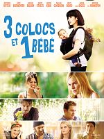 poster de 3 colocs et 1 bébé