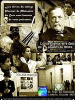 poster de Louis Pasteur erre dans les couloirs du temps