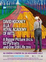 poster de David Hockney à la Royal Academy of Arts : A Bigger Picture 2012 & 82 Portraits and One Still Life 2016