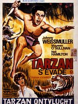 Affiche de Tarzan s'évade, film à voir en streaming sur Pygargue