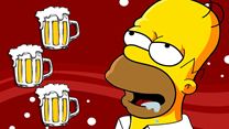 Homer Simpson et sa passion dévorante pour la bière "Duff"